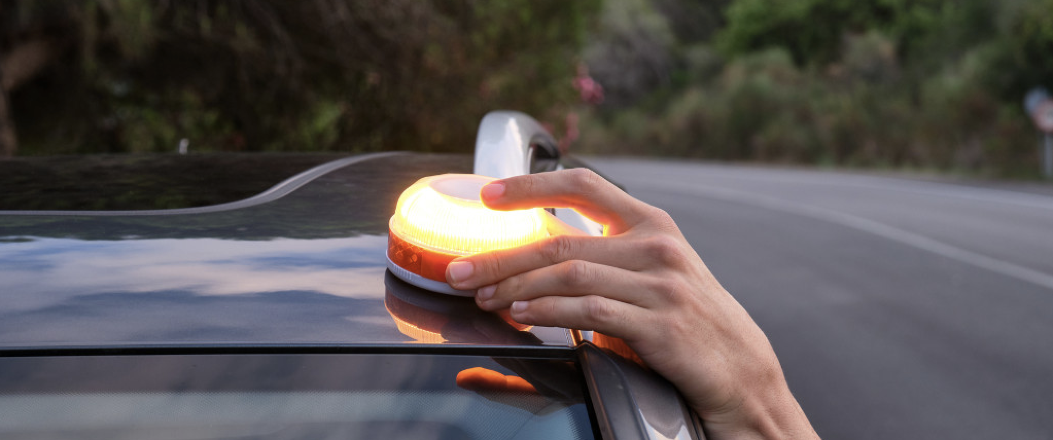 Detalle de la luz V16 en funcionamiento